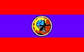 Flagge der VDR Laos
